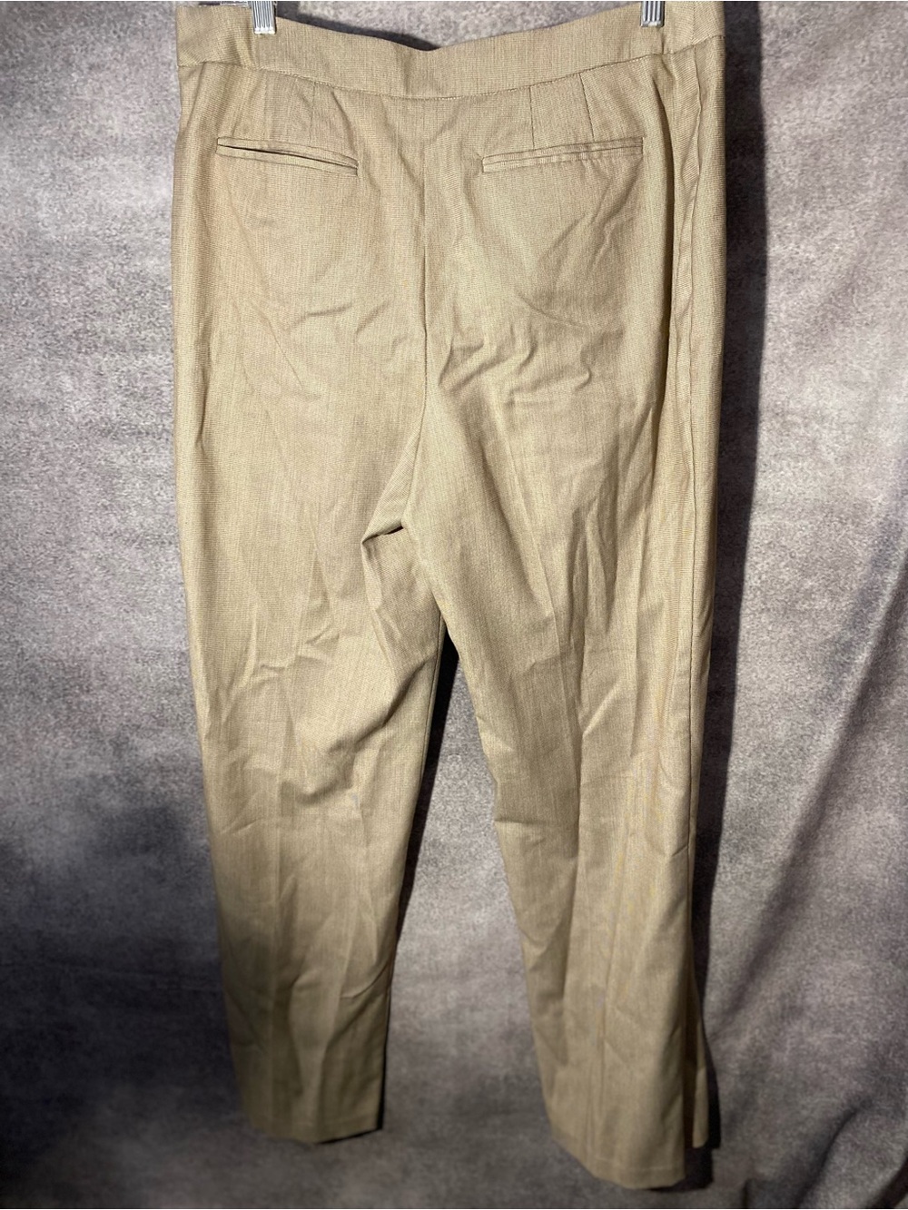 212 Collection Womens Dress Pants Size 14 Average Classic Fit Tan Houndstooth - Picture 8 of 10